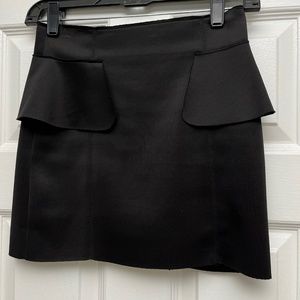 Black mini skirt